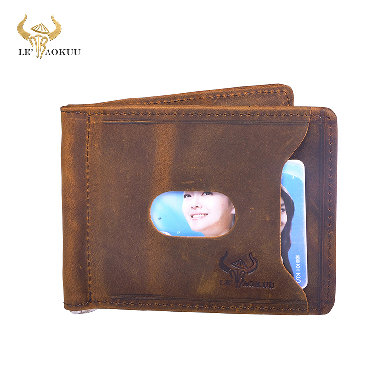 Money Clip Slim - Quality Leather Men Magnetic Money Clip