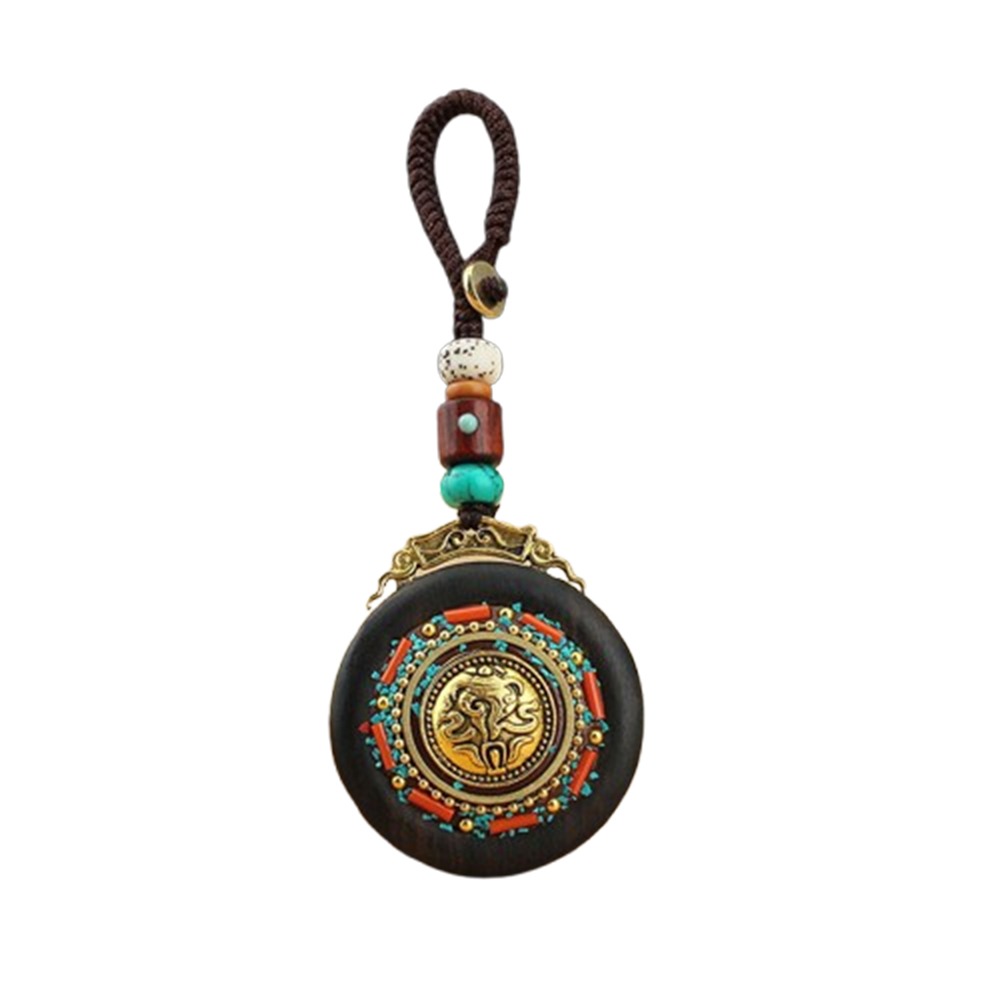Men Accessories Nepal - Ethnic Style Ebony Wood Car Keychain