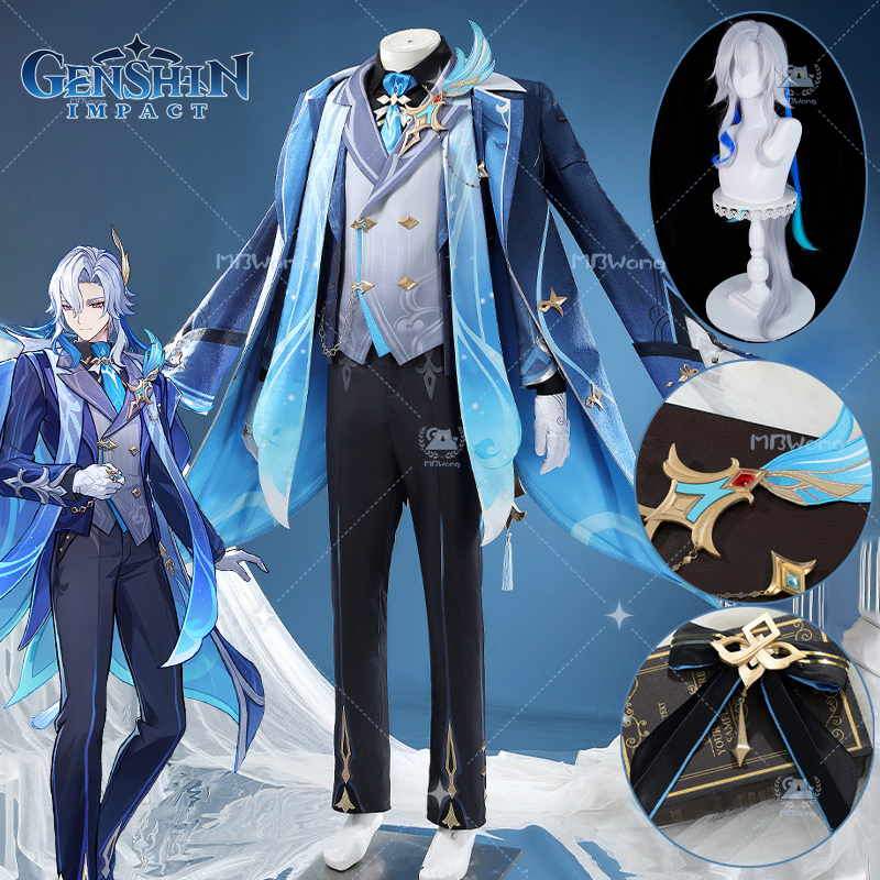 Men Accessories Gift - Game Genshin Impact Neuvillette Cosplay Costume