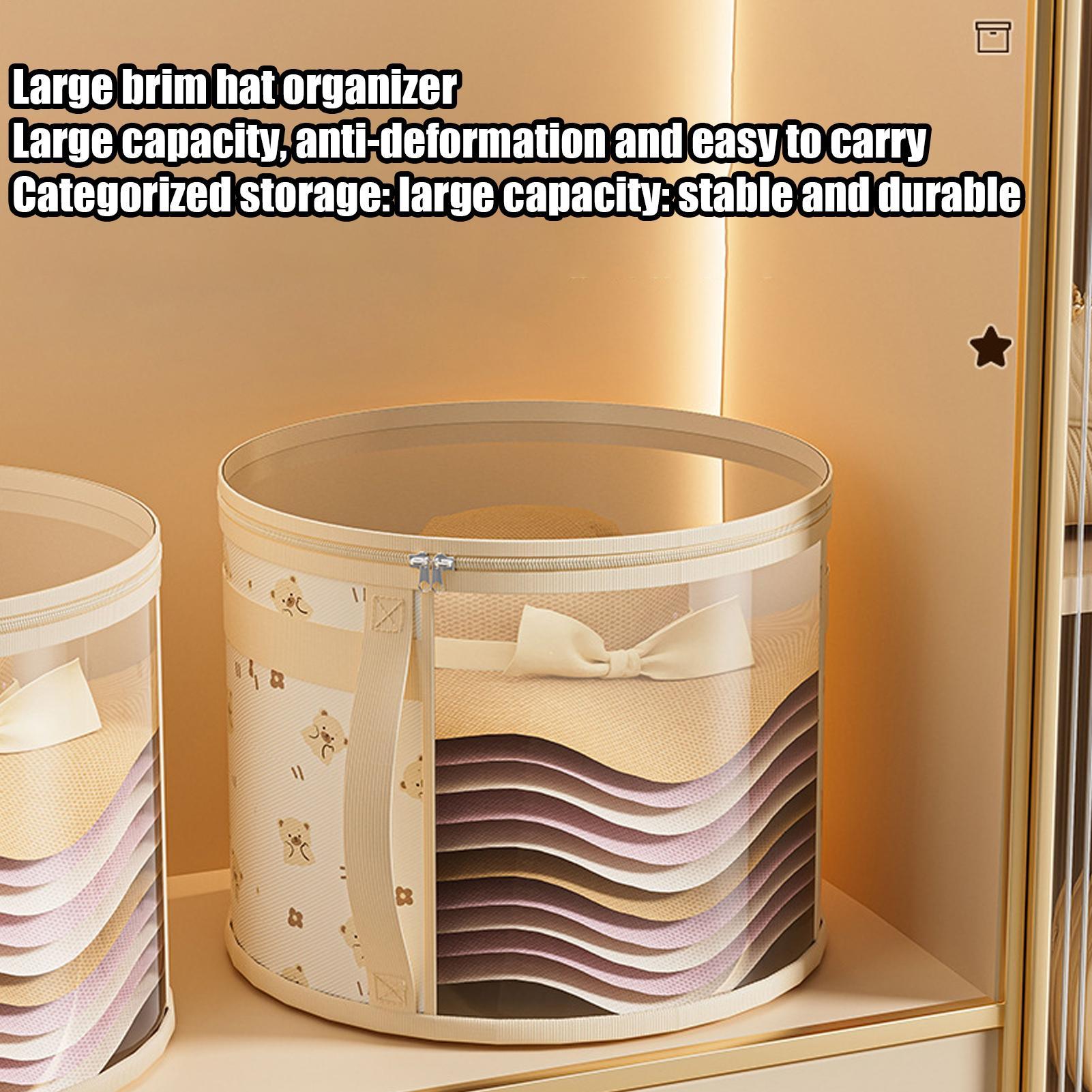 Men'S Accessories Wardrobe - 1pc Hat Storage Box Beach Hat