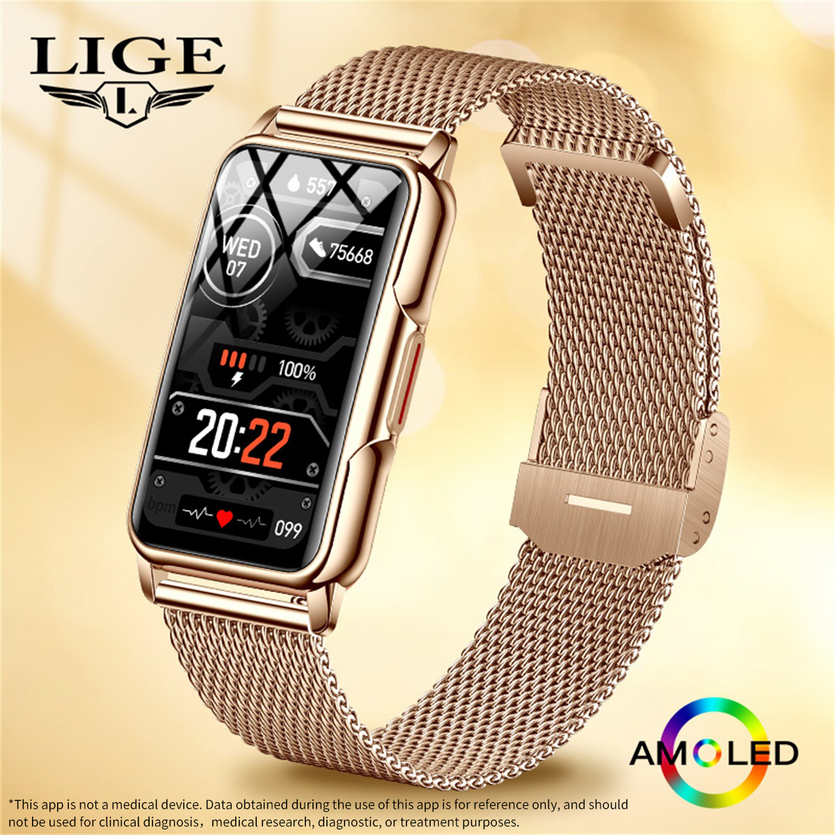 Men'S Accessories Jewelry Bracelet - LIGE Smart Watch Men Women Fitness