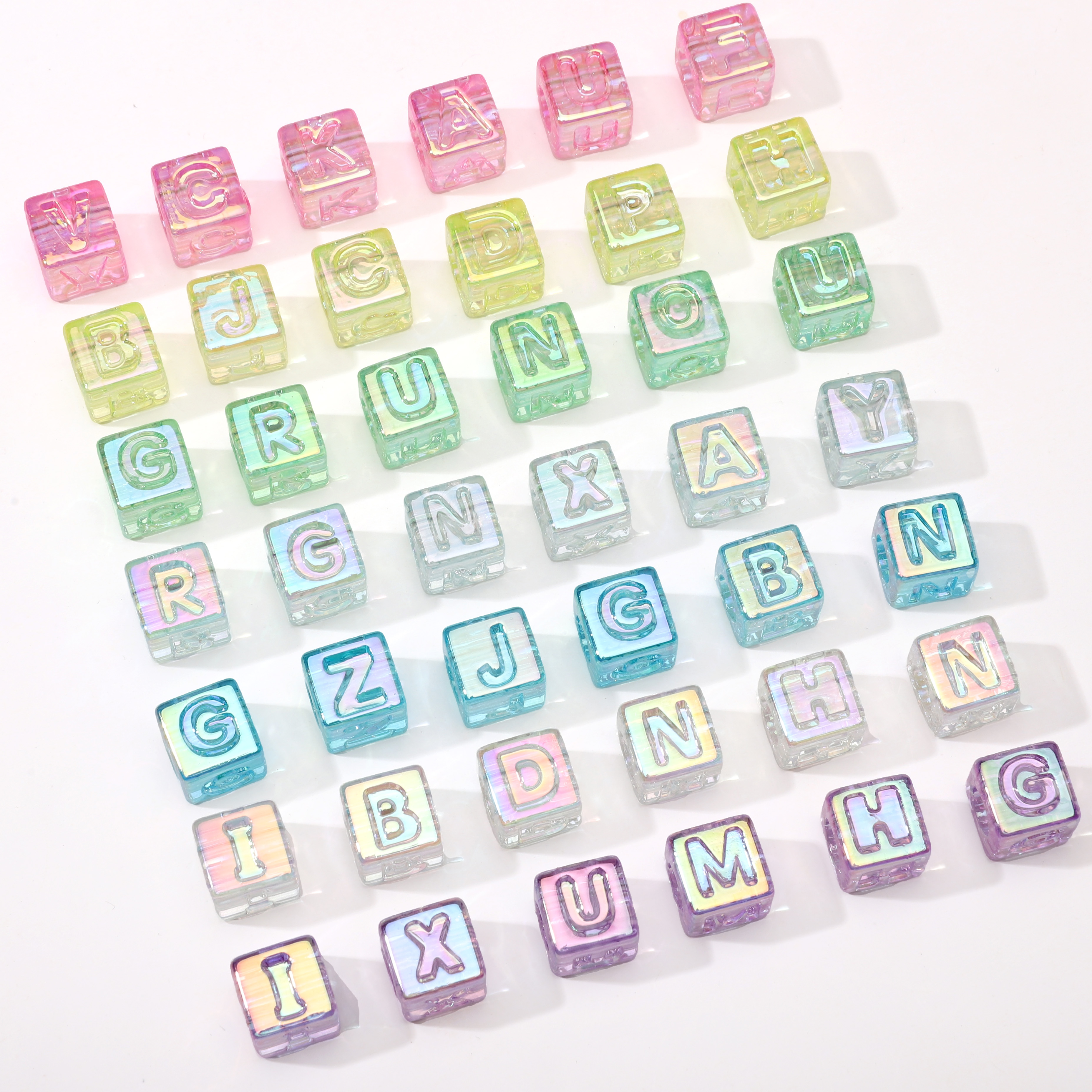 10Pcs beading Colorful Clear L - Men'S Accessories Jewelry Bracelet ulasan dan harga