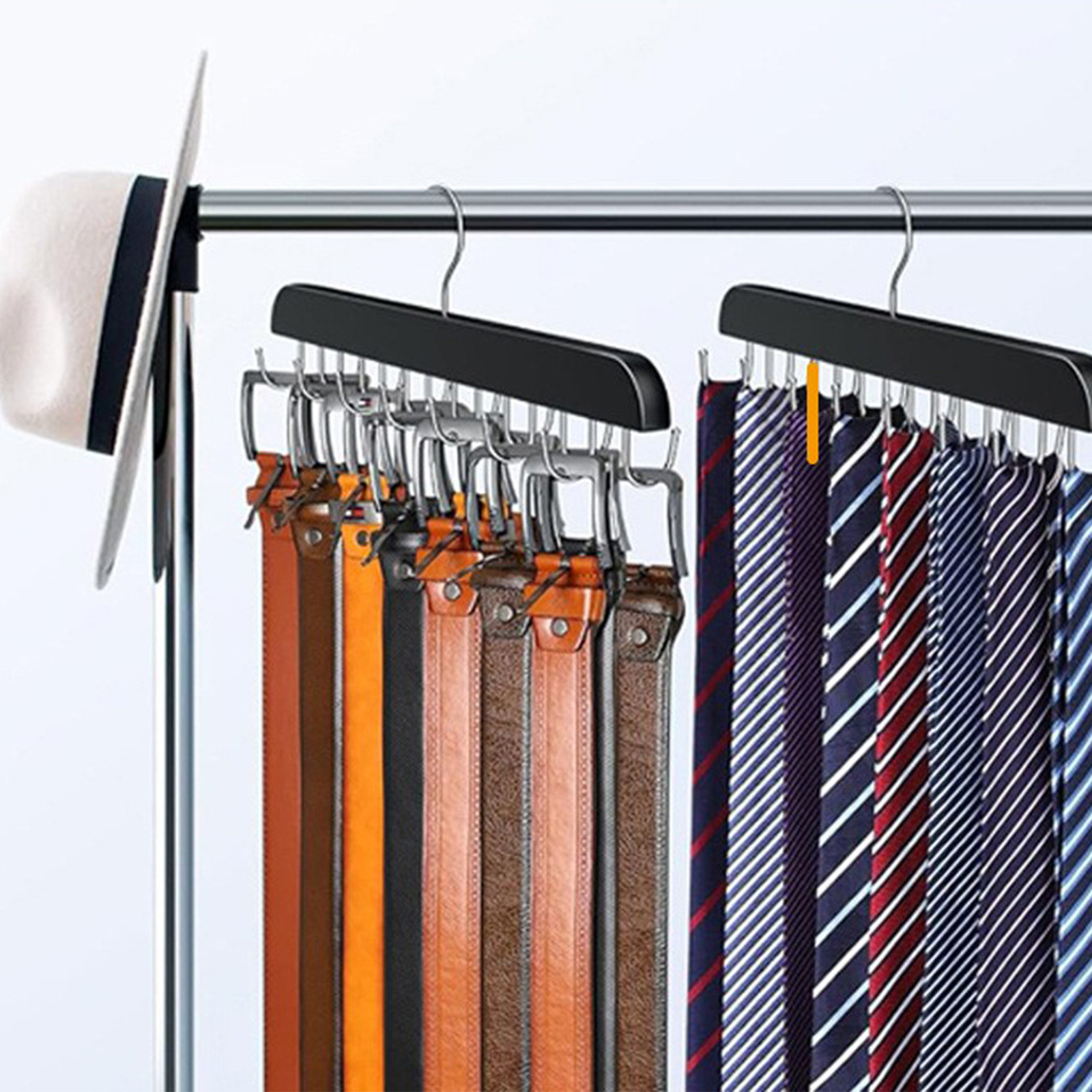 Wooden Belt Rack Women Storage - Men'S Accessories Wardrobe ulasan dan harga