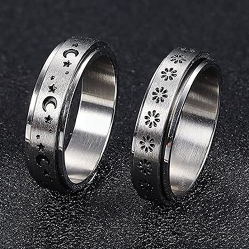 Stainless Steel Anxiety Ring w - Men Accessories Name ulasan dan harga