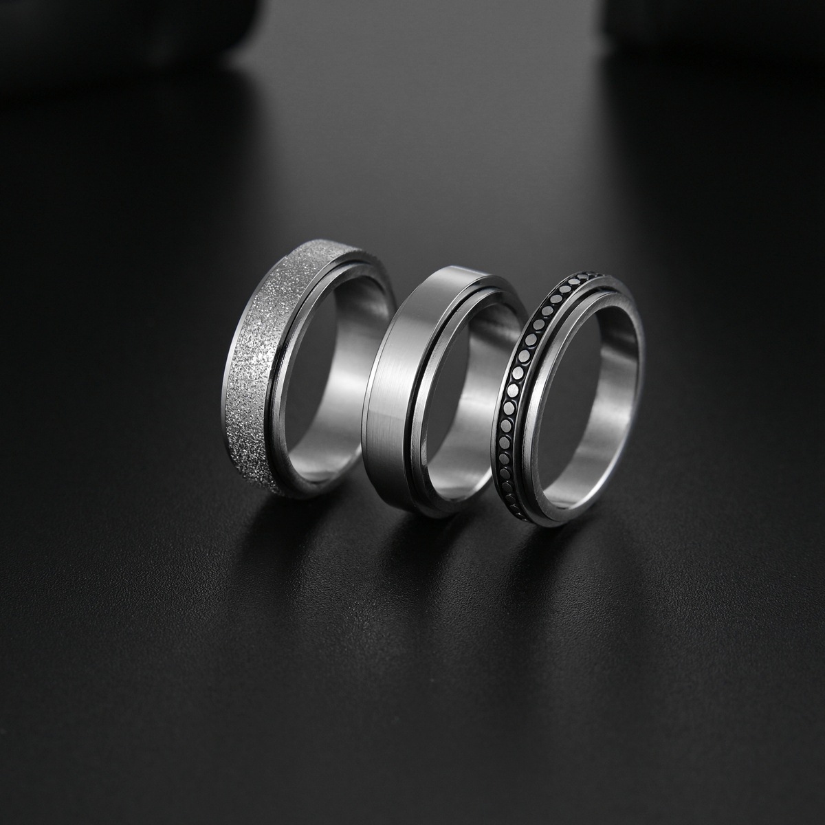 Stainless Steel Anxiety Ring w - Men Accessories Name ulasan dan harga