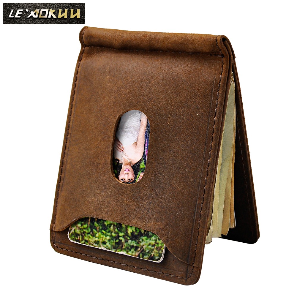 Quality Leather Men Magnetic M - Money Clip Slim ulasan dan harga