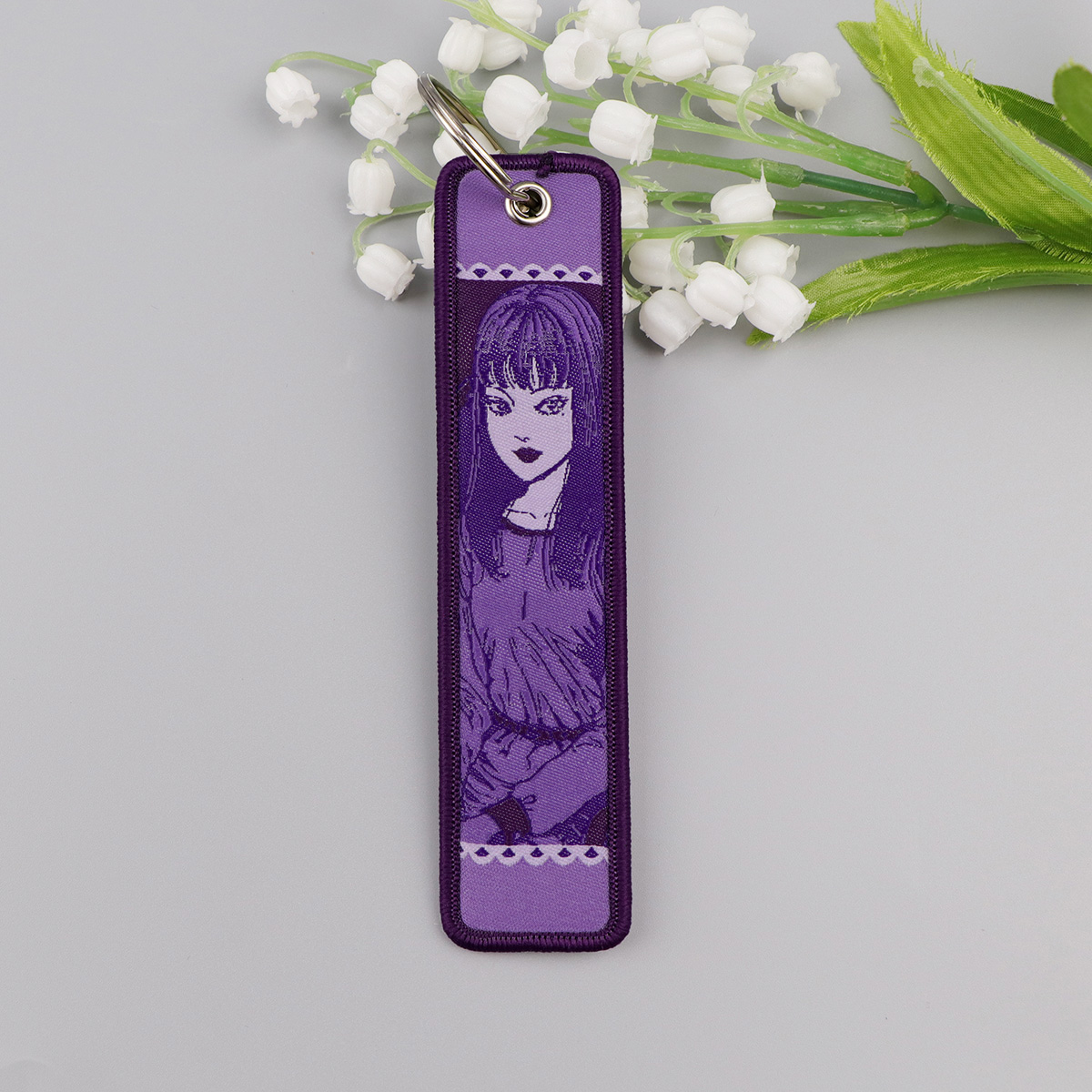Anime Girls Embroidery Key Fob - Men Accessories Bag ulasan dan harga