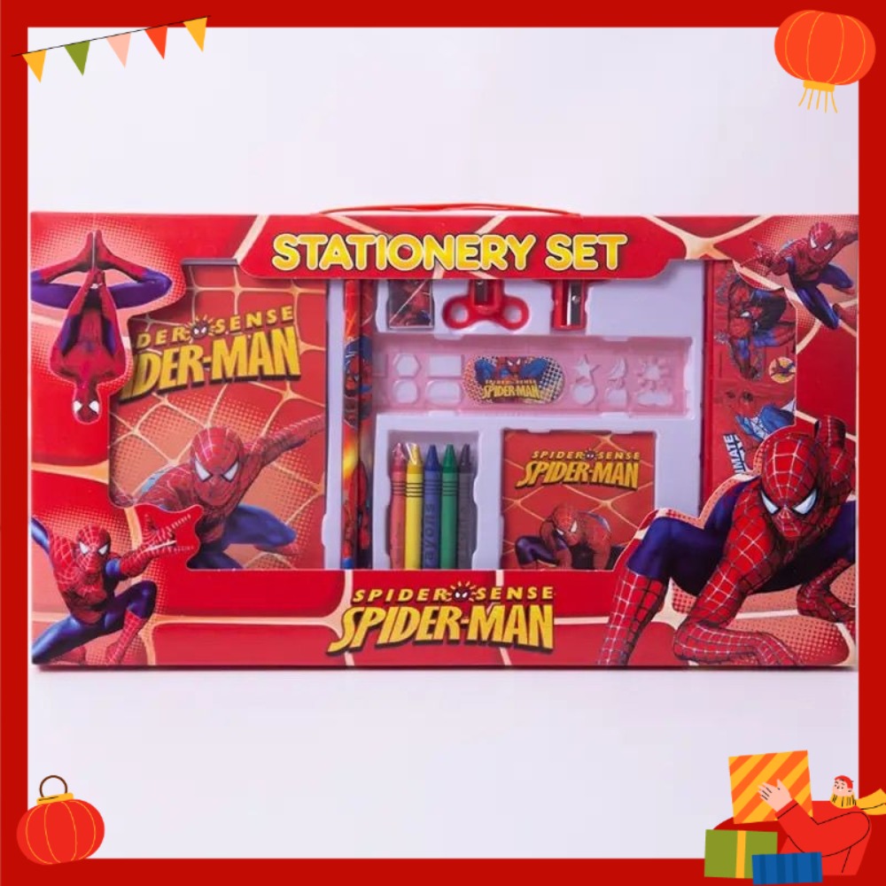 Spider-Man Stationery Set Gift - Men Accessories Drawing ulasan dan harga