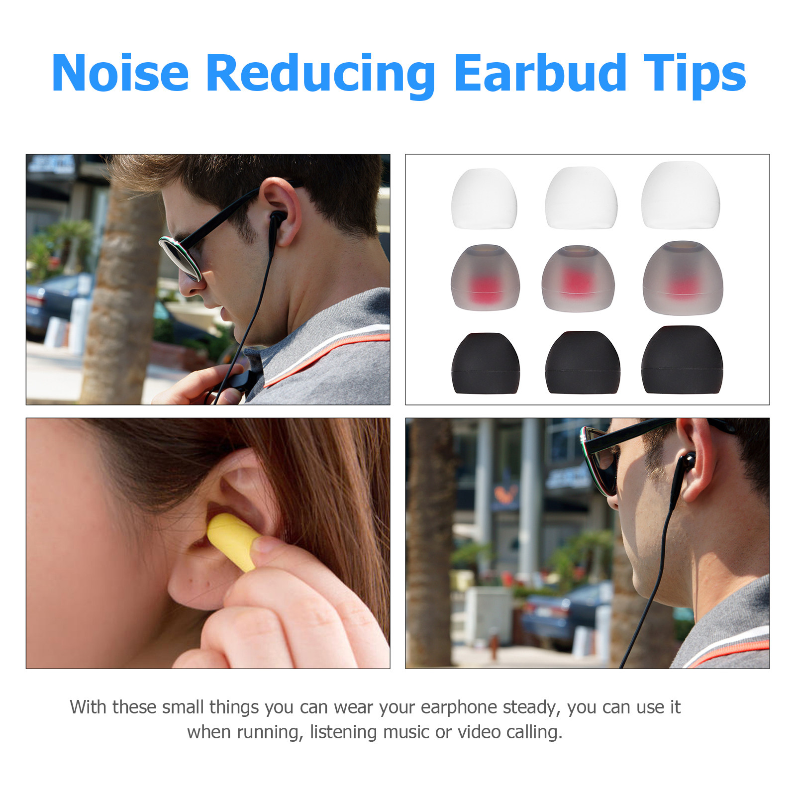 36Pcs Silicone Earbud Caps Rep - Men Accessories Tips ulasan dan harga
