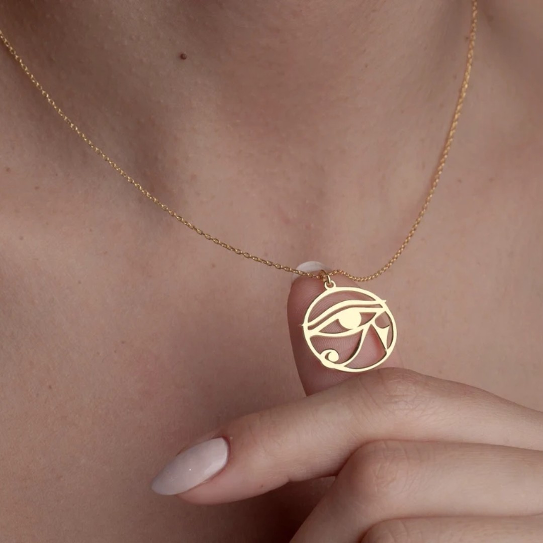 Retro Egypt Eye of Ra Pendant  - Men'S Accessories Jewelry Egypt ulasan dan harga