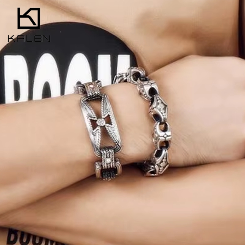 KALEN Punk Cross Bracelet Men' - Men Accessories Bd ulasan dan harga