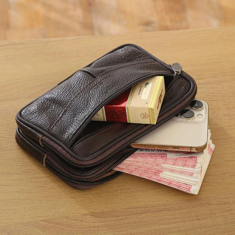 1PC Leather Hand Bags For Men  - Men Accessories Bag ulasan dan harga