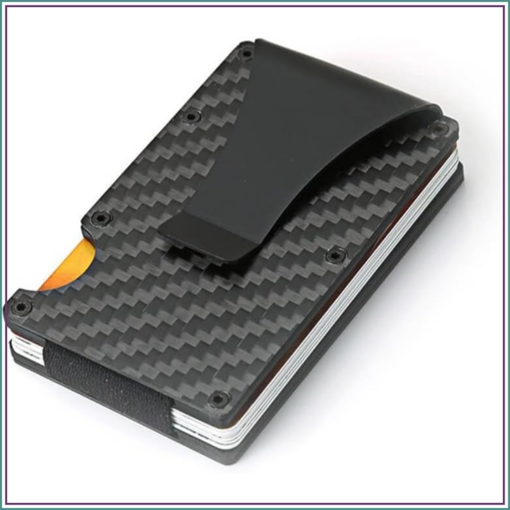 Slim Carbon Fiber RFID Blockin - Money Clip Slim ulasan dan harga