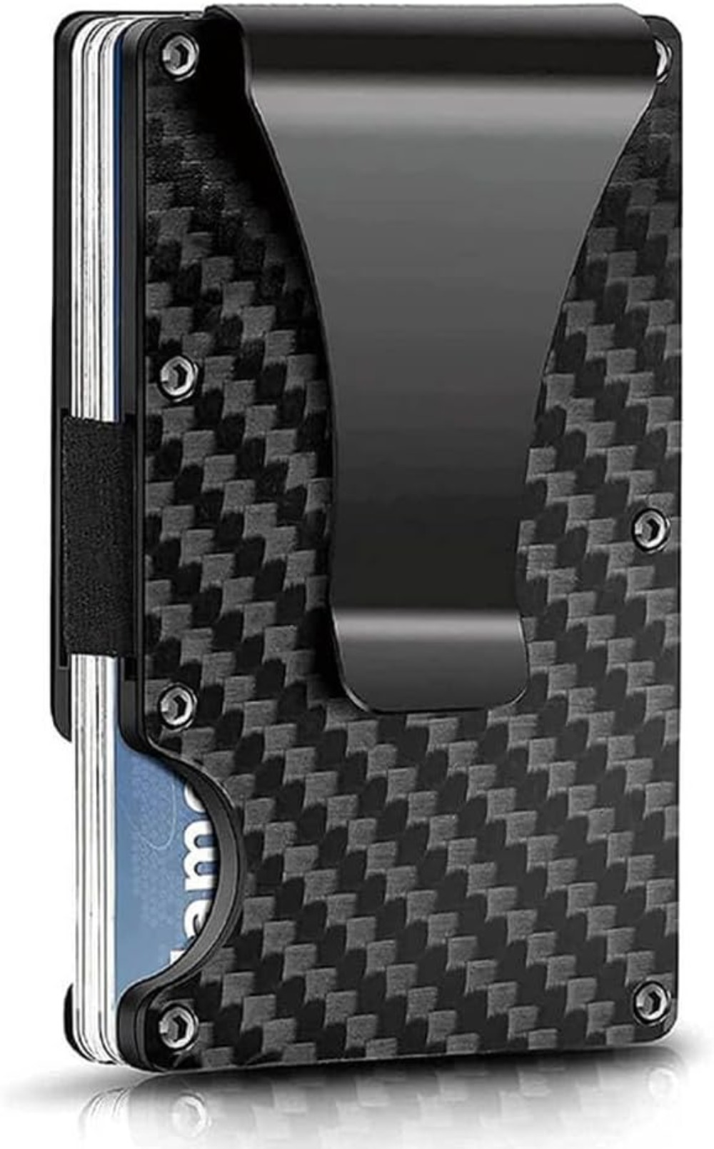 Slim Carbon Fiber RFID Blockin - Money Clip Slim ulasan dan harga