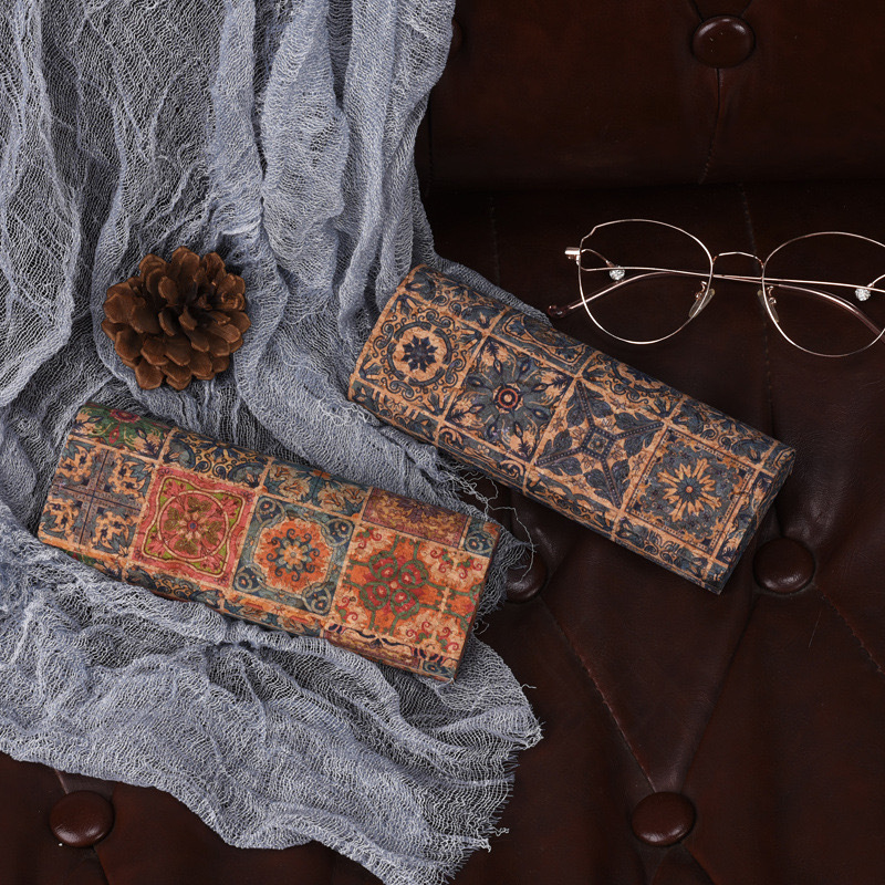 Natural Cork Glasses Case Hard - Men Accessories To Look Good ulasan dan harga