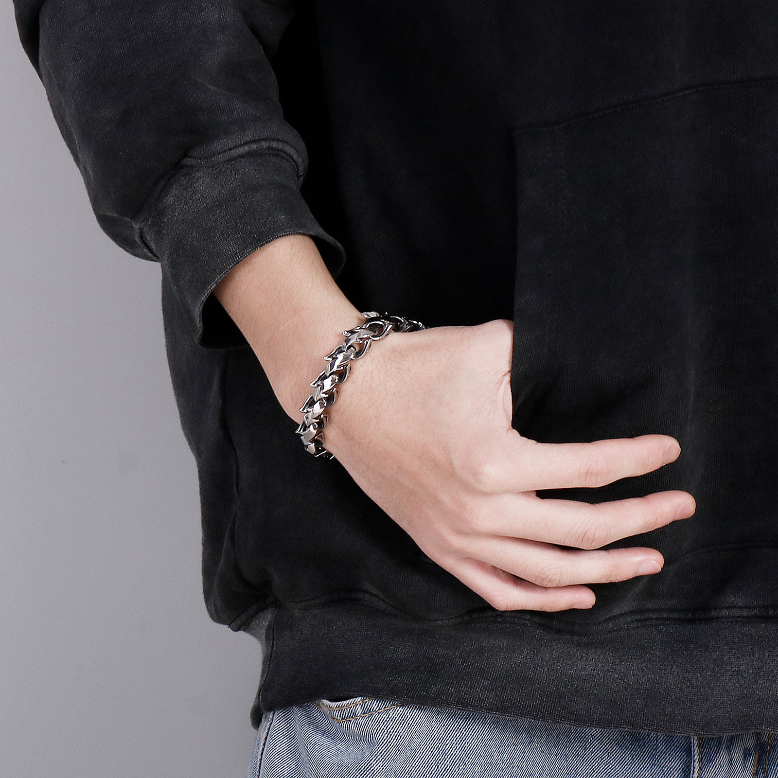 KALEN Polished Chunky Bracelet - Men Accessories Bd ulasan dan harga