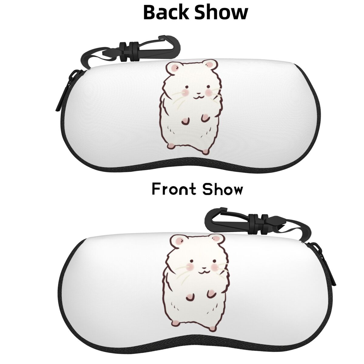 Cute Hamster Drawing Shell Gla - Men Accessories Drawing ulasan dan harga
