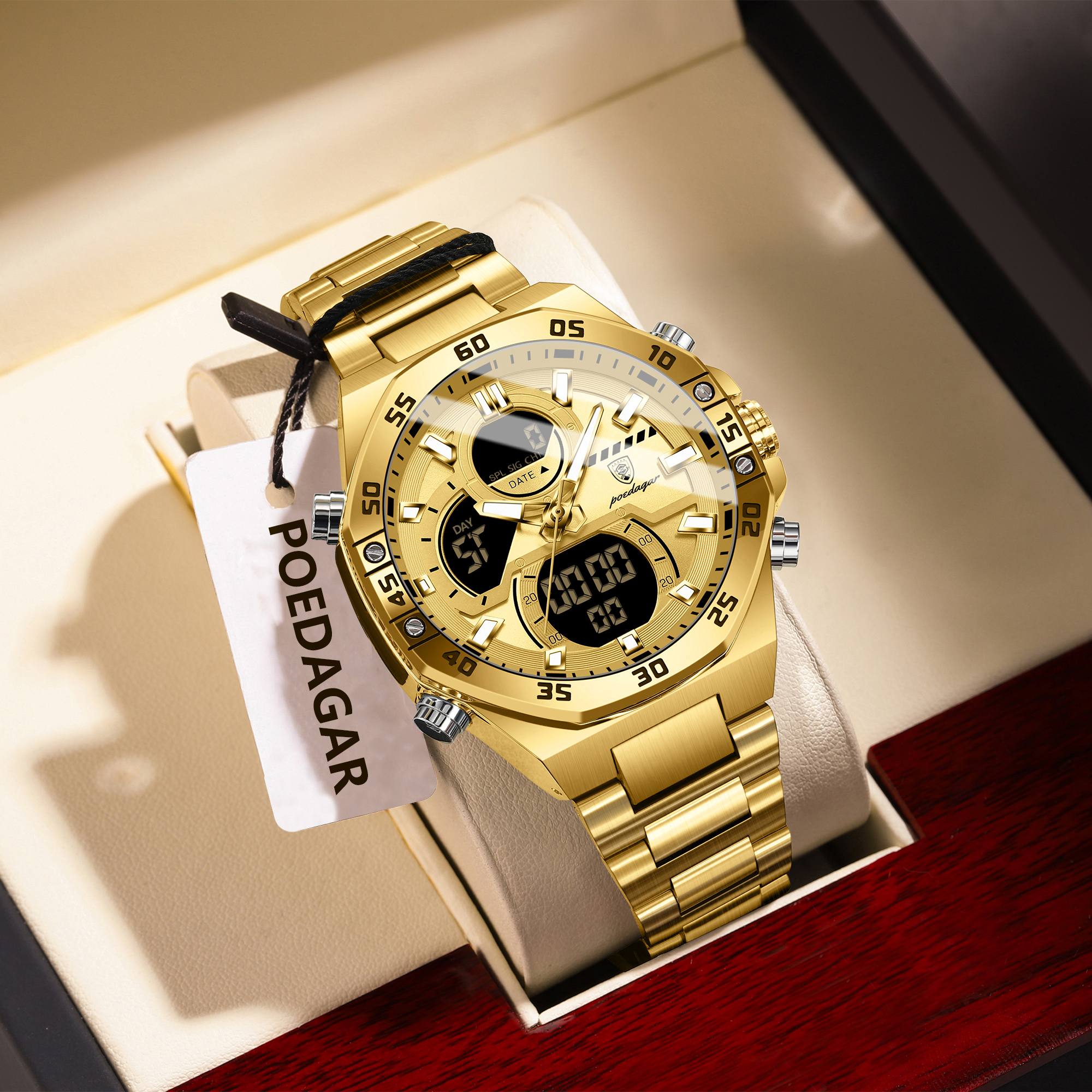 POEDAGAR Sport Men Watch LED W - Men'S Accessories Jewelry Bracelet ulasan dan harga