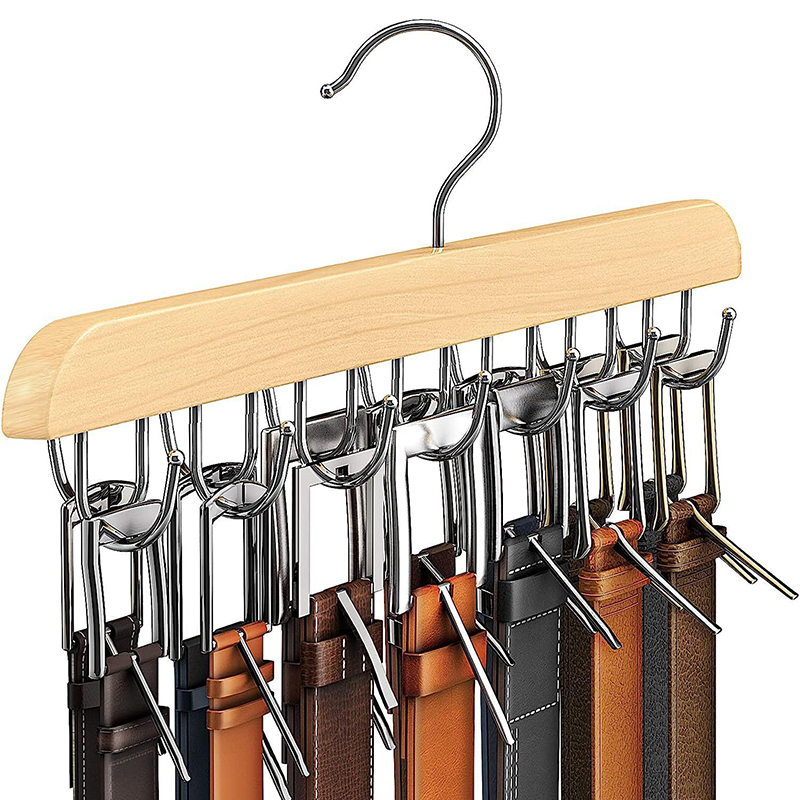 Wooden Belt Rack Women Storage - Men'S Accessories Wardrobe ulasan dan harga
