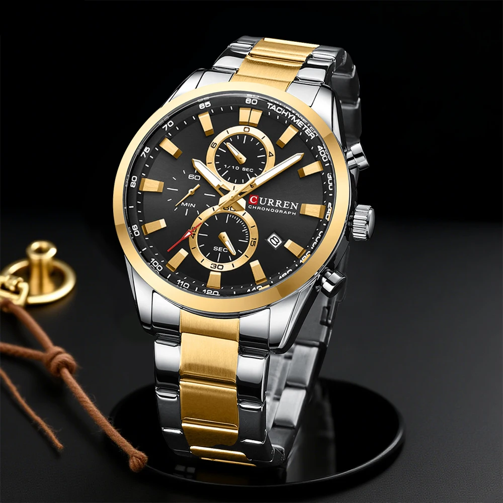CURREN Casual Quartz Chrono Sp - Men'S Accessories Jewelry Bracelet ulasan dan harga