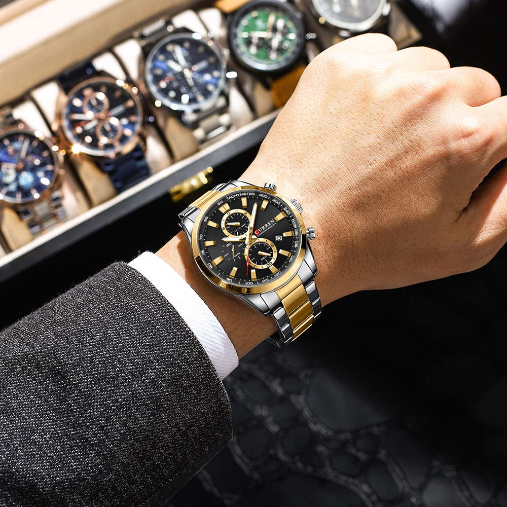 CURREN Casual Quartz Chrono Sp - Men'S Accessories Jewelry Bracelet ulasan dan harga