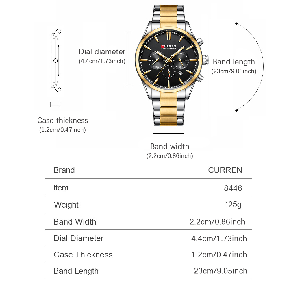 CURREN Casual Quartz Chrono Sp - Men'S Accessories Jewelry Bracelet ulasan dan harga