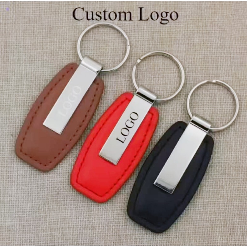 Personalized Leather Keychain  - Men Accessories Name ulasan dan harga