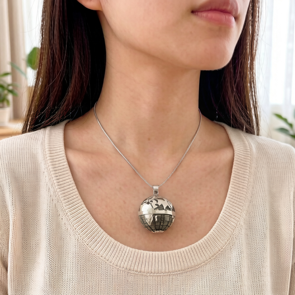 Pendant Gray Globe,Brand New F - Men'S Accessories Jewelry Brands ulasan dan harga