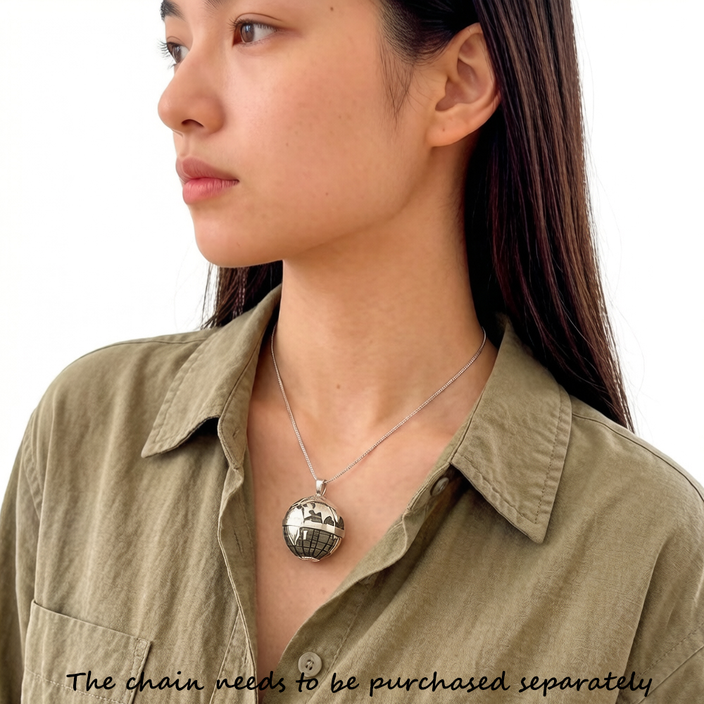Pendant Gray Globe,Brand New F - Men'S Accessories Jewelry Brands ulasan dan harga