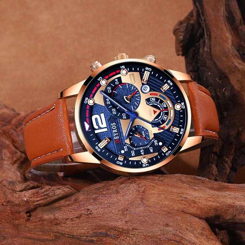 2PCS Set Fashion Mens Calendar - Men Accessories For Wrist ulasan dan harga