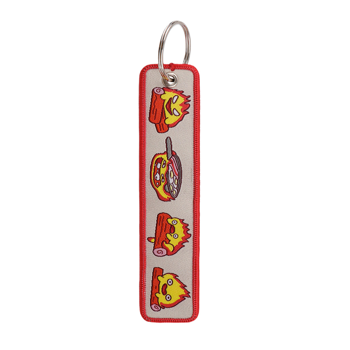 Anime Fire Embroidery Key Fobs - Men Accessories Bag ulasan dan harga