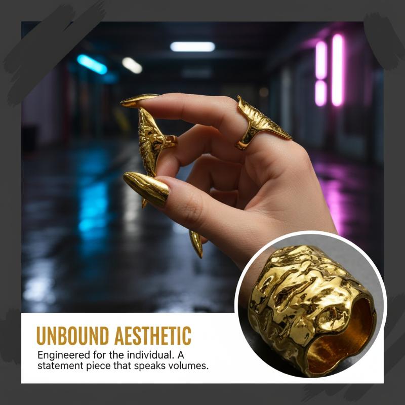 Punk Metallic Claw Nail Rings  - Men Accessories Tips ulasan dan harga