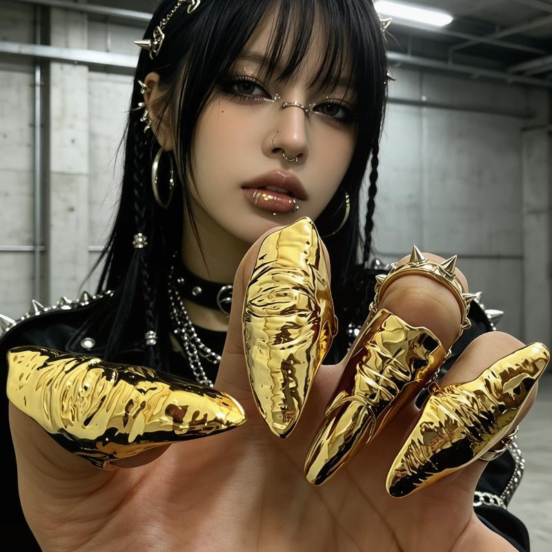 Punk Metallic Claw Nail Rings  - Men Accessories Tips ulasan dan harga
