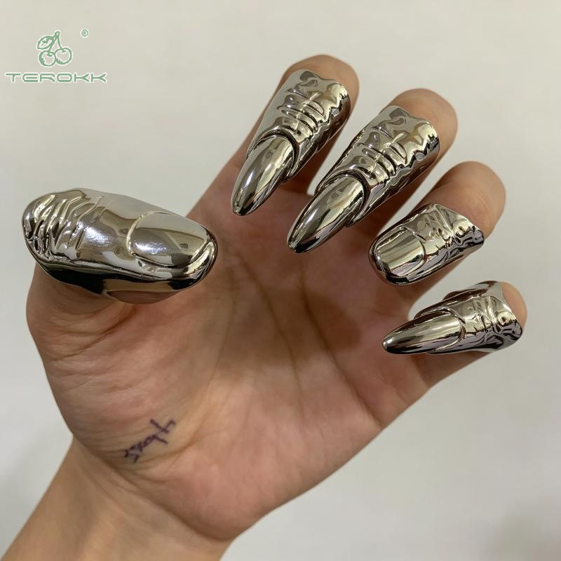 Punk Metallic Claw Nail Rings  - Men Accessories Tips ulasan dan harga