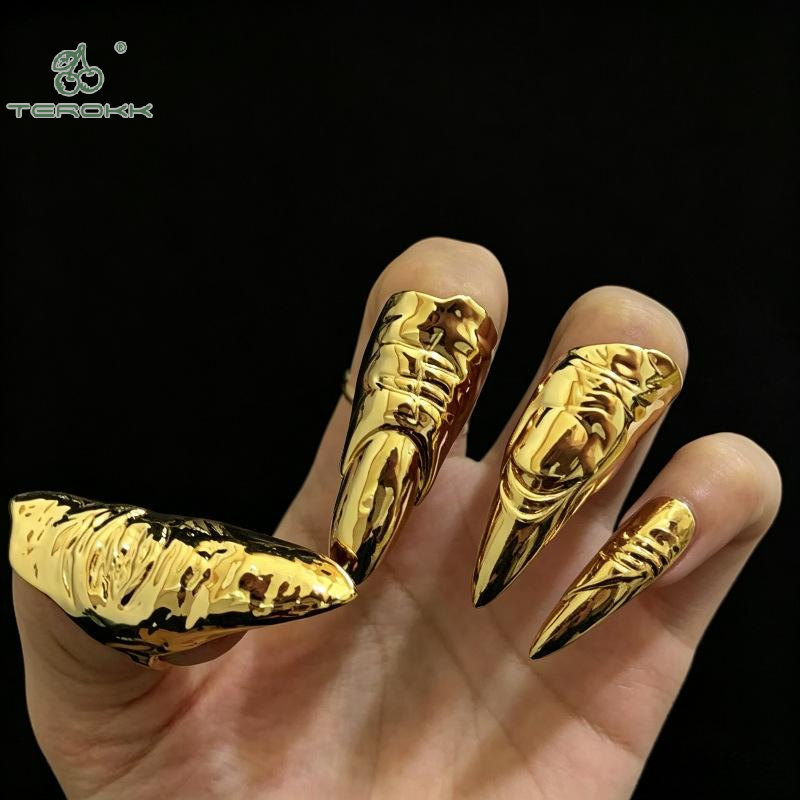 Punk Metallic Claw Nail Rings  - Men Accessories Tips ulasan dan harga