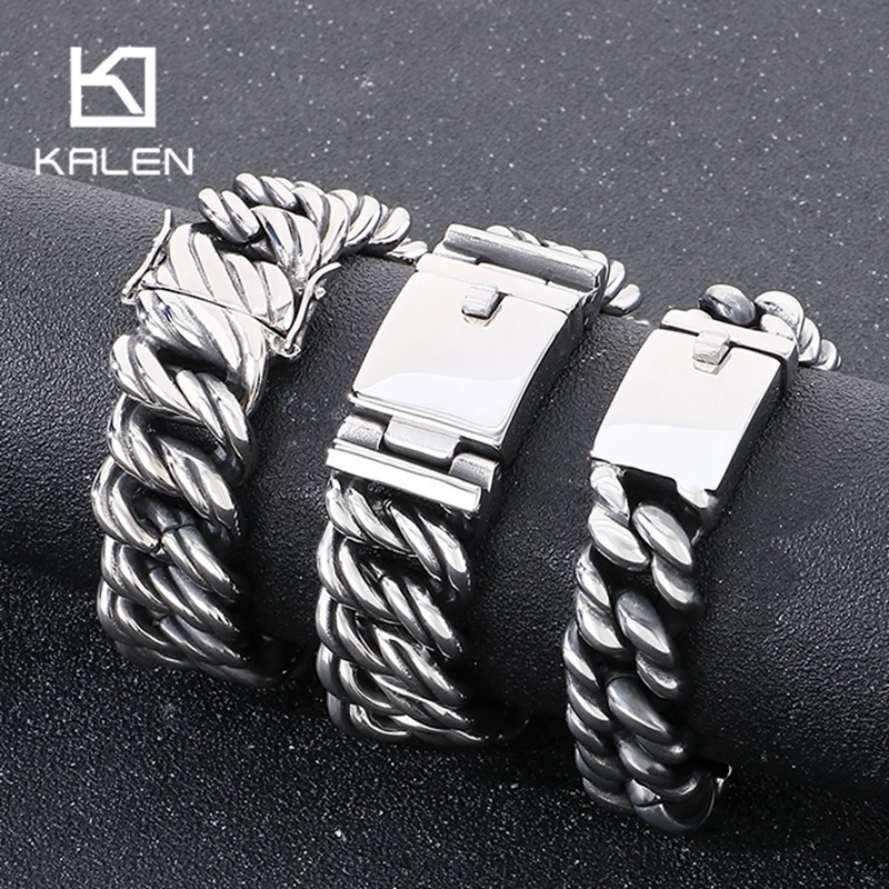 KALEN 22MM Twisted Link Chain  - Men Accessories Bd ulasan dan harga