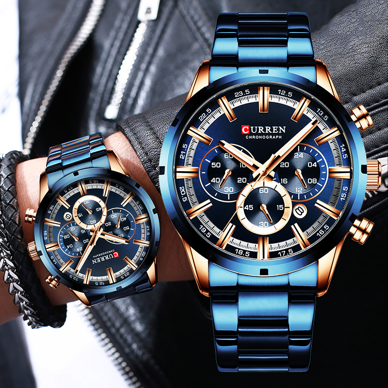 Curren Men's Watch Blue Dial S - Men Accessories For Wrist ulasan dan harga