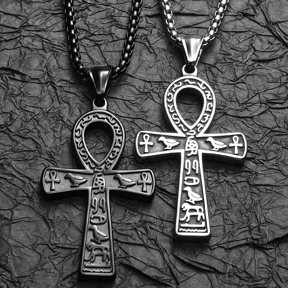 Egypt Cross Men Necklaces Stai - Men'S Accessories Jewelry Egypt ulasan dan harga