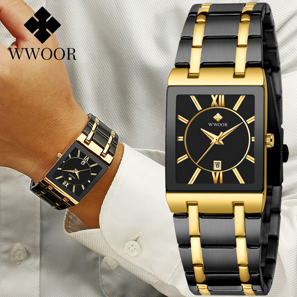 WWOOR Brand Luxury Gold Bracel - Men Accessories For Wrist ulasan dan harga