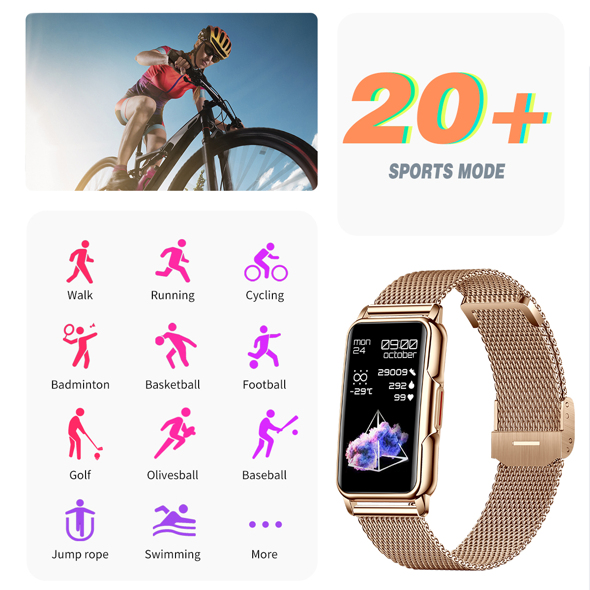 LIGE Smart Watch Men Women Fit - Men'S Accessories Jewelry Bracelet ulasan dan harga